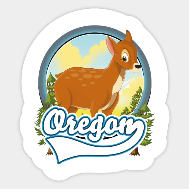 Oregon Travel logo Sticker by nickemporium1